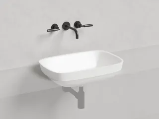 Полувстраиваемая раковина Salini Marea 02 S-Stone 1802202M 60см белый матовый